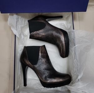 Stuart Weitzman WHOOP Snakeskin Ankle Boot Bootie